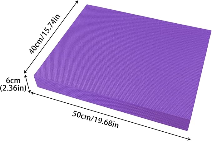 Stability Pad,20x16 Inch Non Slip Soft Thick - Balance Foam Pad Exercise Equipment - for Women Men Home Gym Floor Yoga Workout Physical Training Stretching