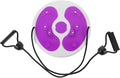 VOSAREA Waist Twisting Disc Fitness Twisting Board Plastic Slimming Machine with Rope, Purple Waist and Abdominal Exercise Equipment for Personal Core Strength Training