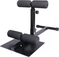 INNOLIFE Sissy Squat Machine Adjustable Height, Protective Foam Thick Steel Fitness Home Gym