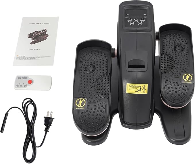 Electric Seated Pedal Exerciser, Portable Pedal Exerciser with Remote Control, Foot Pedal Exercise Machine, Forward & Reverse Direction for Home Office