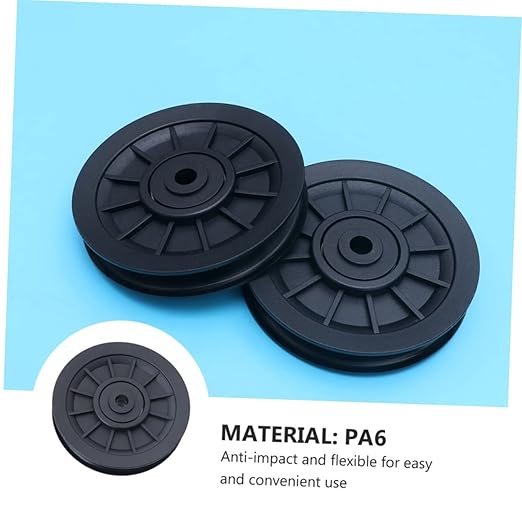 4 Pcs Wearproof Pulley Wheel for Strength Training Equipment PA6 Material Replacement Parts for Cable Machine