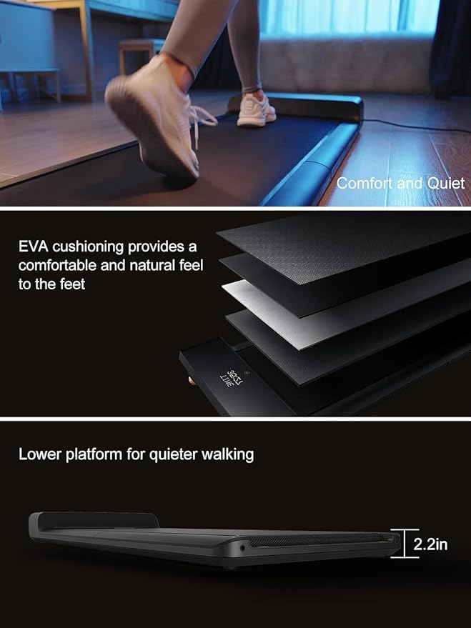WALKINGPAD Foldable Walking Pad for Home Office, Under Desk Treadmill with Adaptive Speed Control, Compact Design for Small Spaces, No Assembly Needed