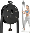 Endless Rope Trainer, Suspension Pulley Cable Machine with Adjustable Resistance, Pull Rope Fitness Training Equipment, for Physical Training Black
