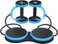 Ab Roller Wheel Multifunctional Pull Rope with Twister Board for Exercise - Double Abdominal Fitness Roller Waist Twisting Disc for Home Gym & Abs Workout Equipment.