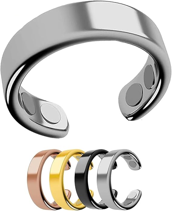Magneva Adjustable Magnetic Acupressure Ring – Cortisol Balance, Stress Relief & Better Sleep Aid