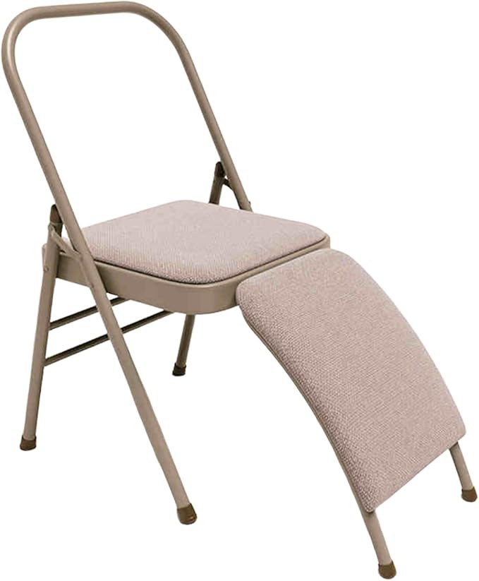 Yoga Chair,Foldable Pilates Chair,Thickened Steel Pipe Comfortable Breathable,for Indoor and Outdoor Yoga Studios(Color1)