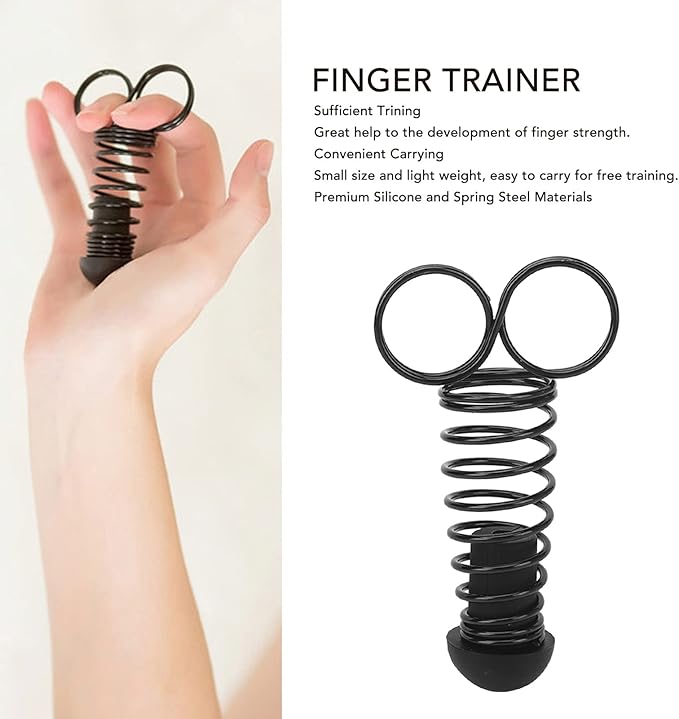 ZJchao Finger Trainer, Hand Grip Strengthener Exerciser Spring Finger for Training, Finger Stretcher Relieve Wrist Pain, Trigger Finger, Mallet Finger