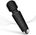 Upgraded Mini Back Massager - Powerful-Quiet-Portable - Multiple speeds and Modes, Light Black
