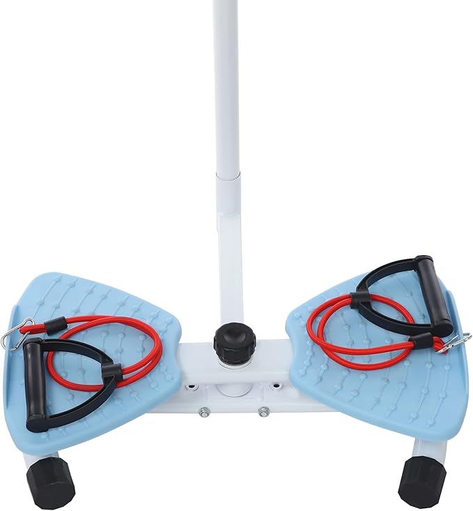 Waist Twister Board - Home Gym Exercise Equipment for Core Workout & Waistline Slimming - 3-Level Adjustable Ab Toner with Pull Cords for Women/Men, 330lbs Capacity