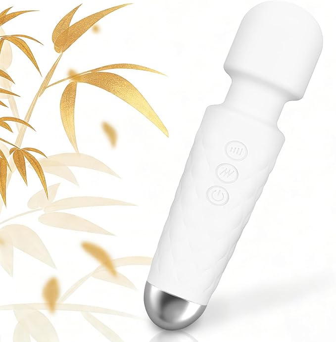 Portable Massager - Handheld Cordless for Back & Neck for Travel, Home, Gym, Rechargeable（White）