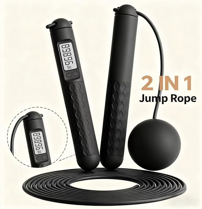 Vibration Plate, Vibrating Fitness Platform with Jump Rope, Full Body Workout for Indoor, Fat Burner for Women
