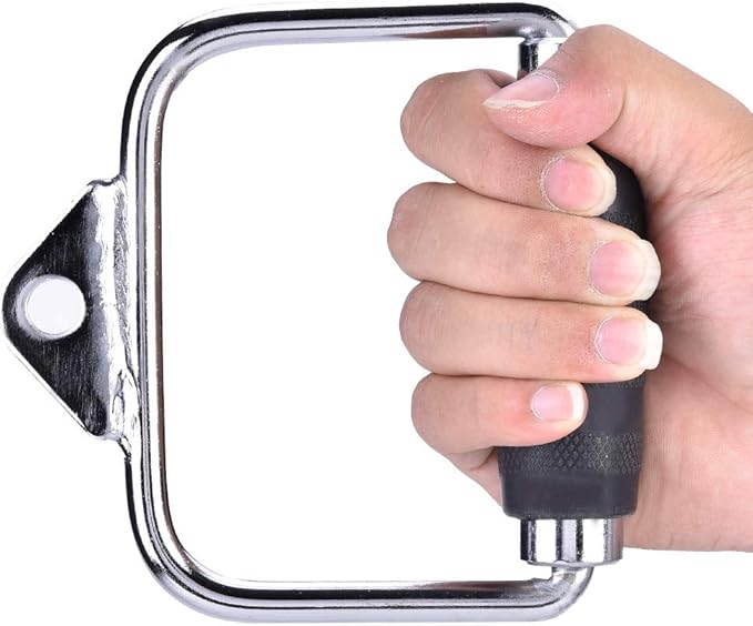 High Strength Single Extension Stirrup Handle for Gym Exercise Cable Equipment Attachment Perfect for Home and Gym Training Comfortable Rubber Grip Fits Any Cable
