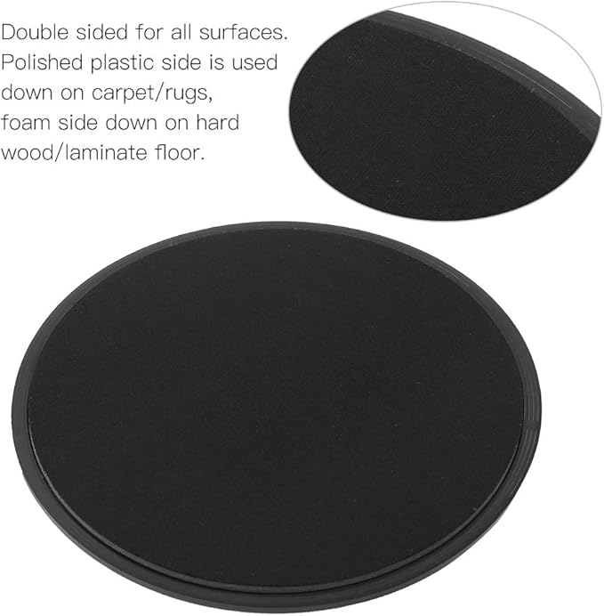Fitness Sliding Disc, Wireless Core Slider Workout Equipment, Low Impact ABS Sliders for Home Gym and Floor Exercises with Pull Straps for Beginners and Advanced Users
