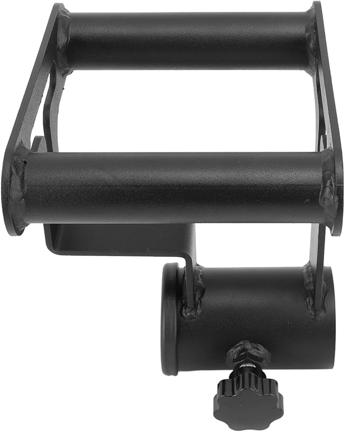 T Bar Row Platform with V Bar Landmine Handle Attachment, Iron Barbell Rowing Accessory for Home Gym, Compact Portable Strength Training Equipment for Upper Body Workouts