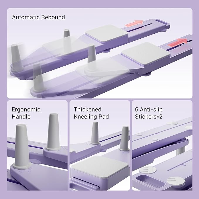 Pilates Board, Multifunctional Abdominal Plate Sets, Detachable Ab Trainer Machine for Home, 6 in 1 Pilates Sliding Board, Foldable Pilates Reformer for Women Core Workouts