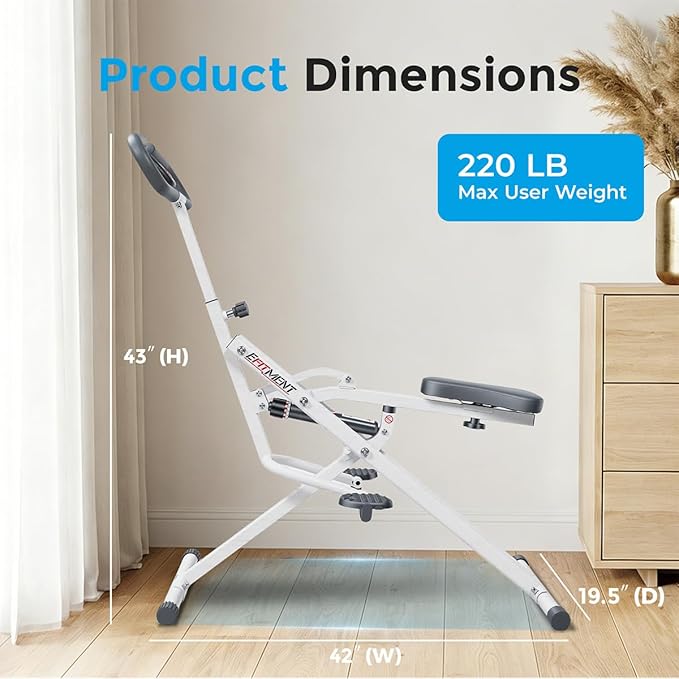 EFITMENT Rower-Ride Squat Machine, Squat Assist Rower for Glutes and Thighs, Home Exercise Trainer Full Body Workout Machine for Women