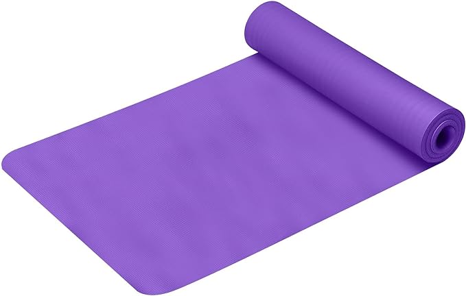 Non-Slip Yoga Mats for Women & Men, 1/5 Inch Anti-Tear Extra Thick Non-Slip High Density Exercise Mats with Carrying Strap,Large Yoga Mat for Fitness Pilates Home Gym Stretching Floor