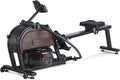 350 LBS Capacity Magnetic/Water Rowing Machine - Full-Body Home Rower with Quiet Dual Resistance, Space-Saving Design & App Compatibility for Low-Impact Cardio Workouts