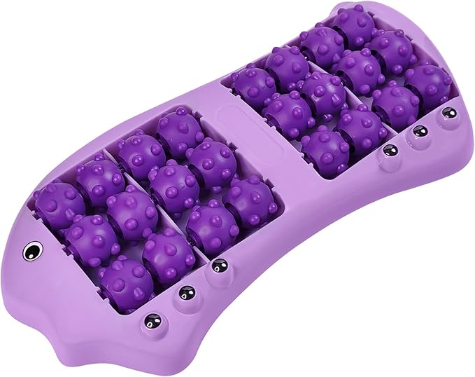 Roller Foot Massage, Shiatsu Acupuncture Massage, Reflexology Tool, Foot Massager Roller, Plantar Fasciitis Relief, Heel, Arch, Muscle Aches, Foot Pain, Stress Relief - Relaxation Gifts for Women, Men