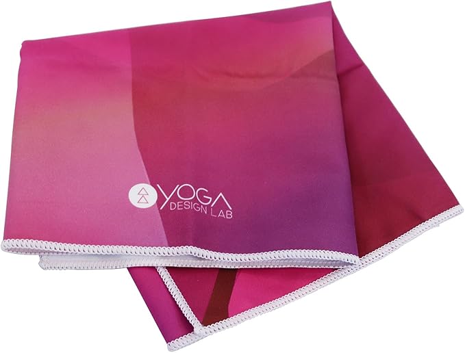 yogadesignlab | The Hand Towel | Premium Non Slip Hand Towel | Designed in Bali | Colorful Eco Printed + Quick Dry + Soft | Hot Yoga, Bikram, Ashtanga, Sport, Barre, Travel (Rose)