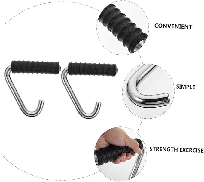 KESYOO 2Pcs Fitness Handles for Strength Training Sturdy Exercise Equipment Attachments Adjustable Workout Handles for Dumbbells and Cable Machines