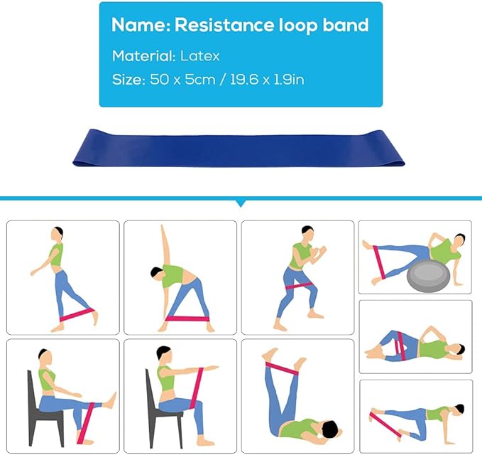 5pcs Yoga Equipment Set Include Yoga Ball Yoga Blocks Stretching Strap Resistance Loop Band Exercise Band