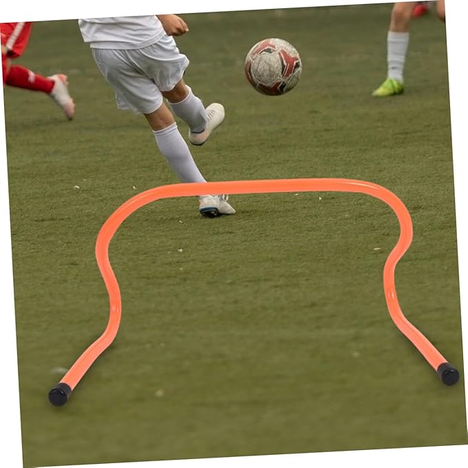 4pcs Plastic Speed Hurdles Set 15cm Agility Training Equipment for Football Soccer Drill and Athletic Speed Workout