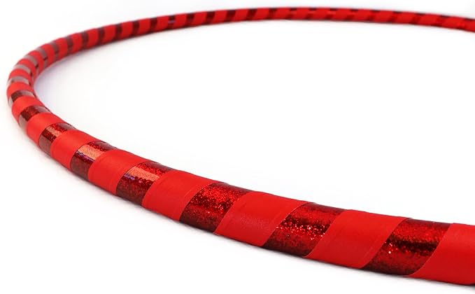 Weighted Beginner Fitness Hula Hoop for Adults - Exercise Hoop for Weight Loss & Core Workout - Large Diameter Hoop for Easy Learning - Handmade in USA - Multiple Sizes & Colors