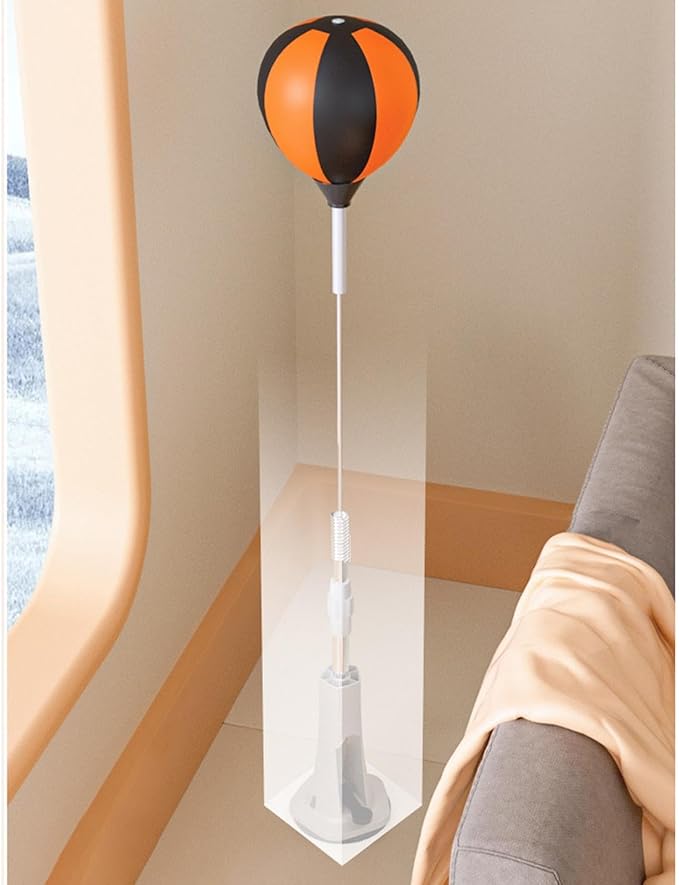Boxing Reaction Ball Freestanding Punching Ball Speed Training Bag Hand Eye Coordination Target PU Leather Suitable for Home Adults
