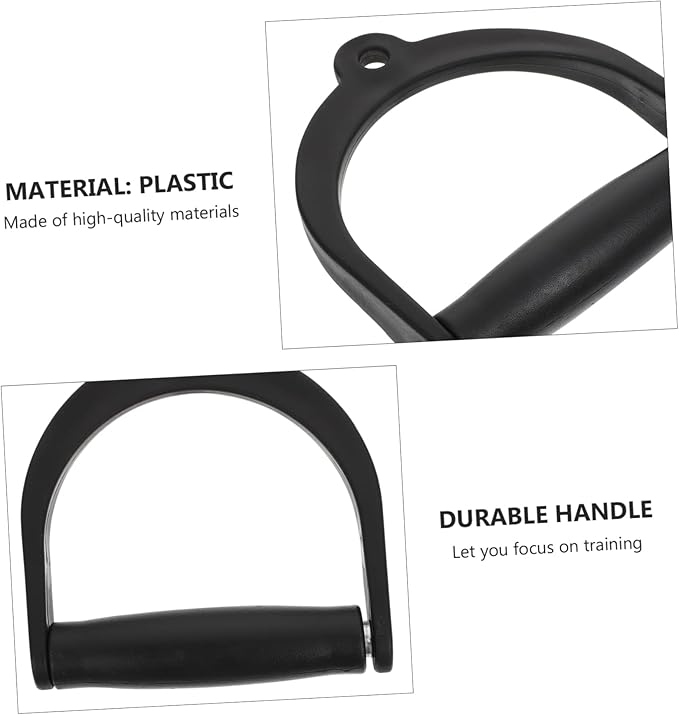 ibasenice 1Pc Sturdy Fitness Arc Handle for Strength Training Plastic Pull Rope Grip for Gym Cable Machines Comfortable Anti-Slip Bodybuilding Attachment for Home and Commercial Exercise Equipment
