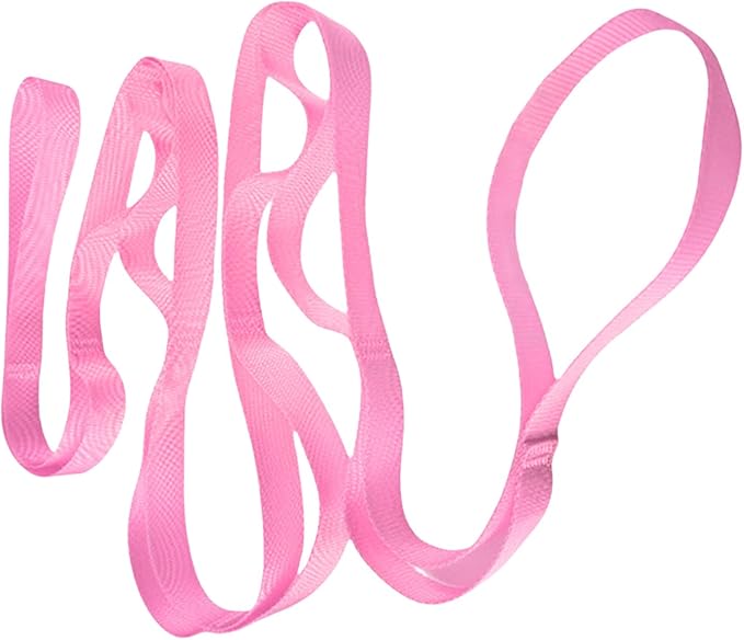 10 Loop Not-Elastic Pilate Stretch Band Stretching Strap Pilate for Home Exercise Workout Pilates and Gymnastics Stretching Yoga