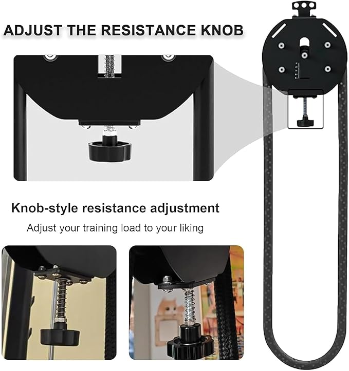 Endless Rope Trainer, Suspension Endless Rope Pulley System, Resistance Trainer Machine with Adjustable Resistance, Home Gym Infinity Rope for Interval Resistance Training