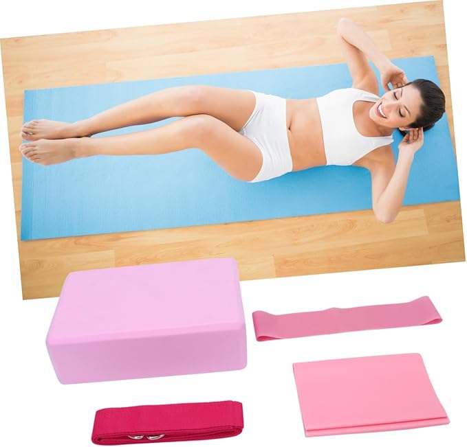 Yoga Fitness Yoga Mat Straps Women Meditation Accessories Kit Brick Latex Towel Stretch Band Resistance Ring