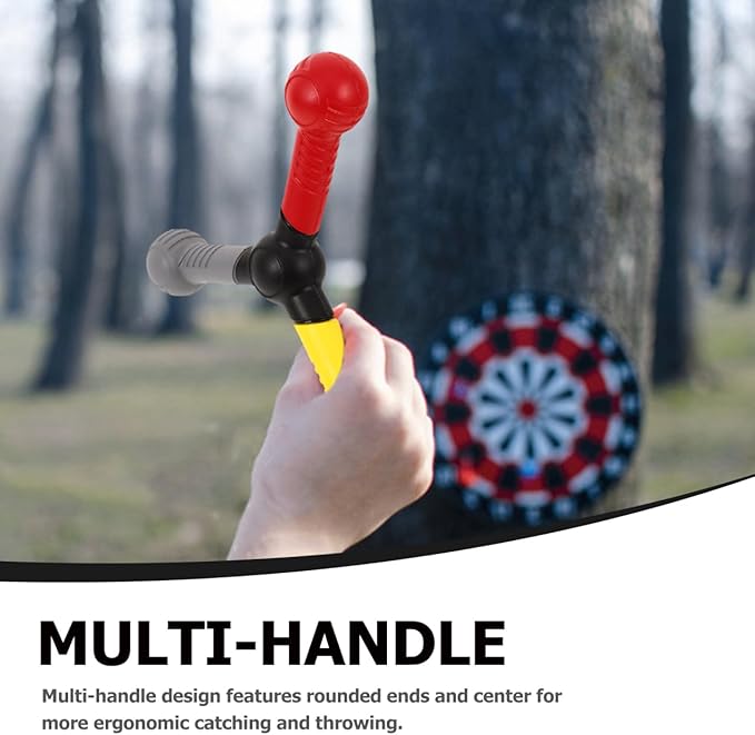 HOMSFOU 2 Pack Hand Eye Coordination Training Sticks for Agility and Reflex Improvement Multi-Handle Reaction Speed Training Tool for Soccer Basketball Football Hockey 8.46X8.46X2.75 Inches