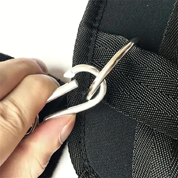Fashion Black Soft And Comfortable Yoga Pilates Waist Belt, Adjustable Buckle For Home Nylon Wrist And Ankle Suspension Straps, Couple Gift