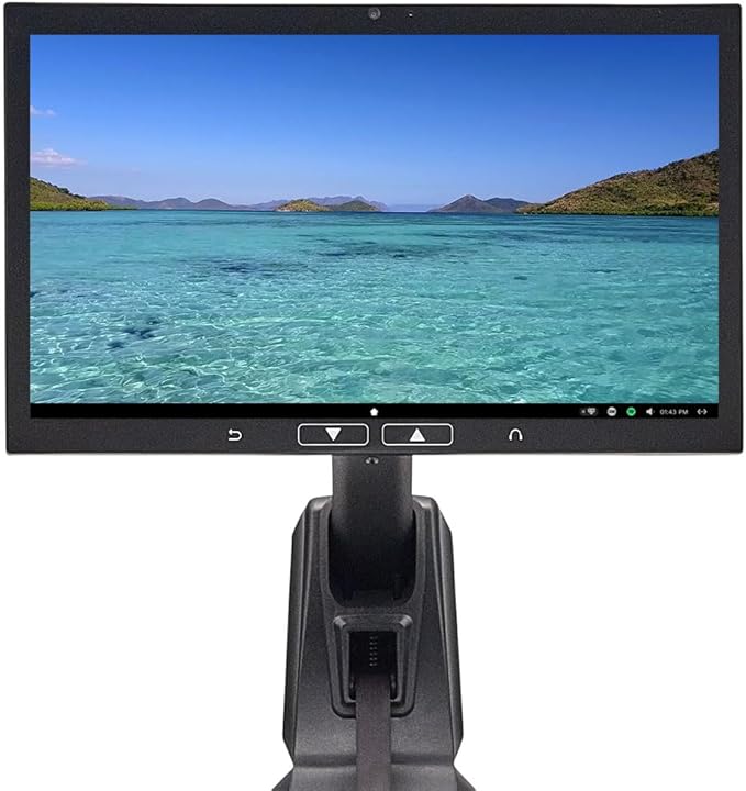 Aviron Strong Series Rower: 22" HD Touchscreen, Dual Air & Magnetic Resistance up to 100 lbs. Game-Based Workouts, Streaming, Compact Design, Black