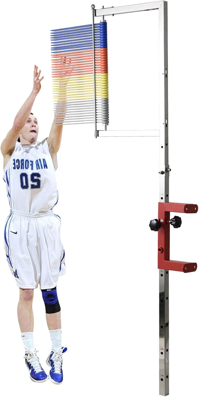 Wall-Mounted Vertical Jump Measurement Tool, 3.9-11.5Ft Adjustable Jumping Trainers Vertical Jump Measurement Tool, Training Aid Vertical Jump Pole, Jump Measurement Tool(Yellow)