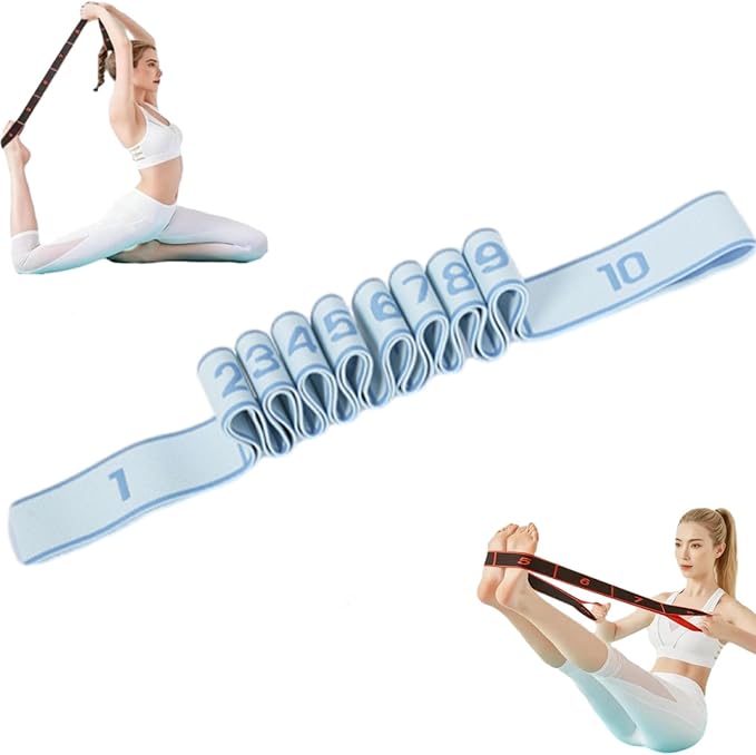 Fitness Resistance Band for Stretching and Yoga, Resistance Bands with Handles for Arms, Fashion Puller Exercise, Adjustable Bands for Full Body Stretching Shaping