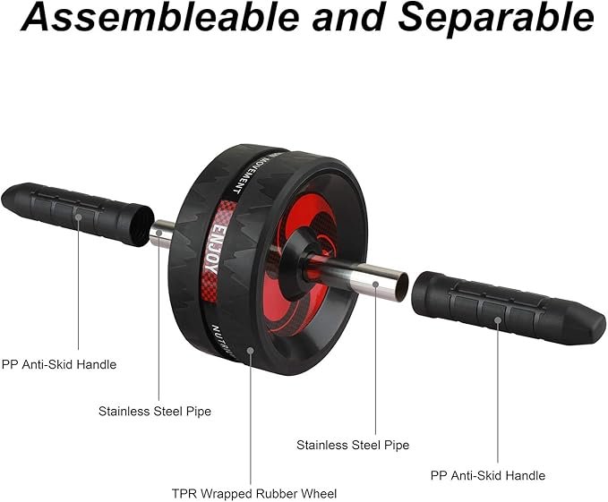 Abdominal Roller AB Roller Wheel Muscle Trainer for Arms Back Belly Central Body Shape Training Fitness Exercise Gym Accessory