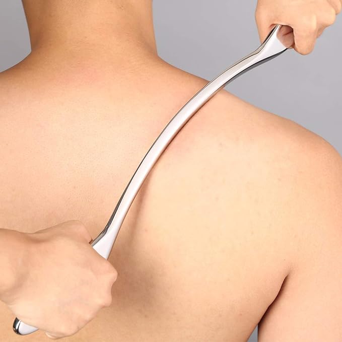 STICKON Stainless Steel Gua Sha Scraping Massage Tool Set IASTM Tools Great Soft Tissue Mobilization Tool (N Shape)