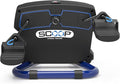 SCOOP Lateral Trainer - Compact, Lightweight, Under Desk Lateral Motion Exerciser (BLACK SCOOP w/ Mat)