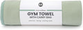 S&T INC. Gym Travel Towel, 1 Pack, Cooling Towels for Camping, Yoga, Home and Gym Bag, 1 Storage Bag Included, 12 Inch x 40 Inch, Microfiber, Sage Green