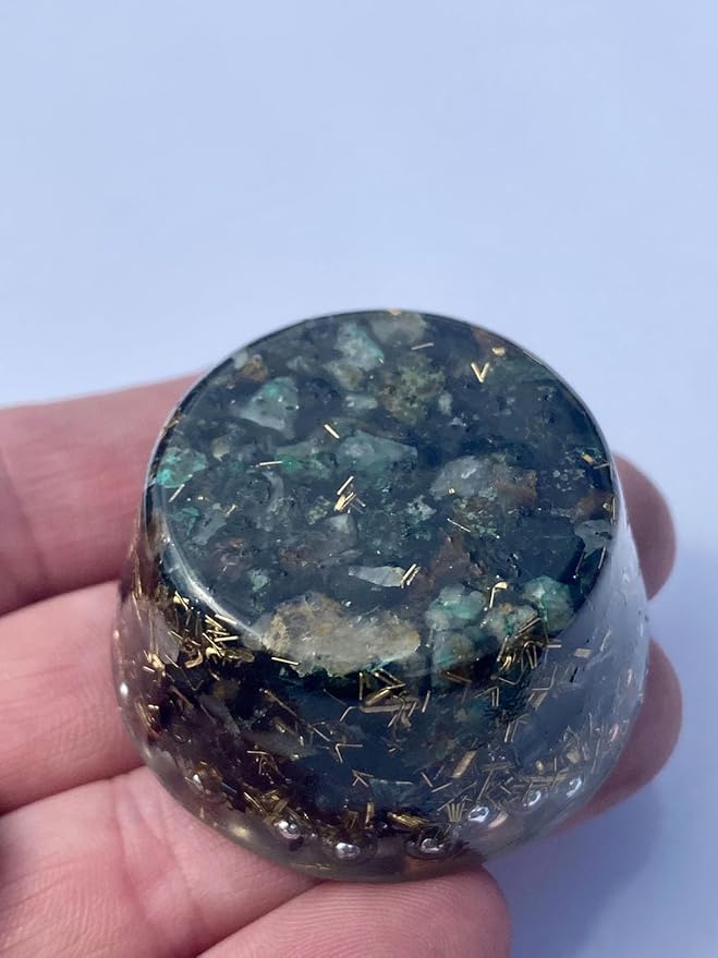 Chrysocolla Single Crystal Small Tower Buster Positive Orgone (Chrysocolla)