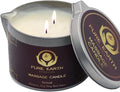 Sensual Massage Candle - Melts to Silky Oil - Skin Moisturizing Candle Massage Oils for Date Night (160 Grams or 6 oz.) - with Palmarosa, Ylang Ylang, Black Pepper by PURE EARTH essentials