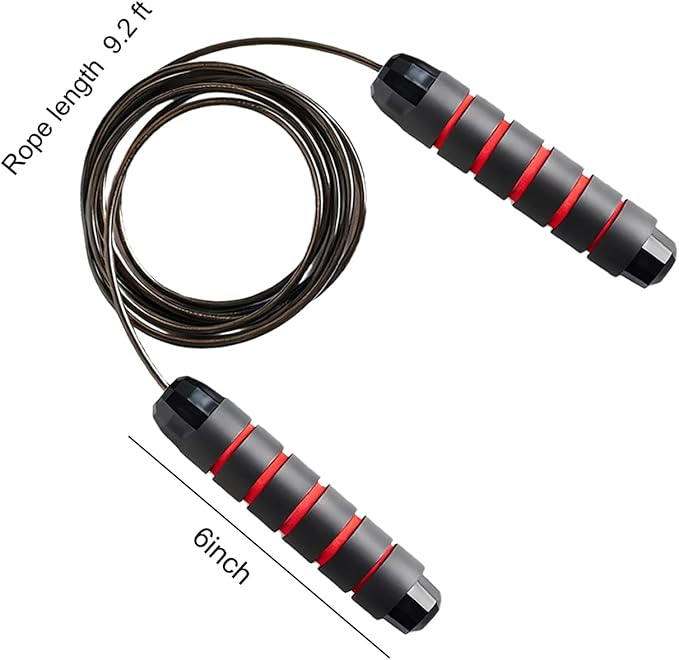 Bulk 50 Pack Jump Ropes, Steel Cable with Ball Bearings for Tangle-Free Rapid Speed Jumping, Adjustable Skipping Rope with Comfortable Foam Handles for Gym, Fitness Class, Home Workout