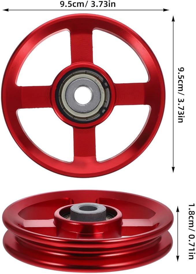Metal Fitness Pulley Wheel Aluminum Alloy Strength Training Accessory for Home Gym Pulling Down Exercise Equipment Attachment
