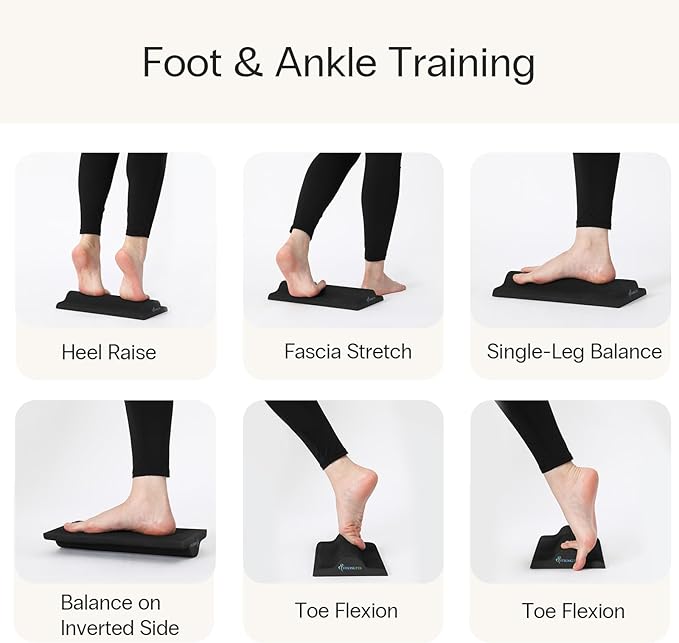 StrongTek Plantar Fasciitis Relief Foot Stretcher Pad, High-Density EVA Calf Stretching Block for Heel Pain, Achilles Tendon & Foot Arch Therapy, Portable & Lightweight
