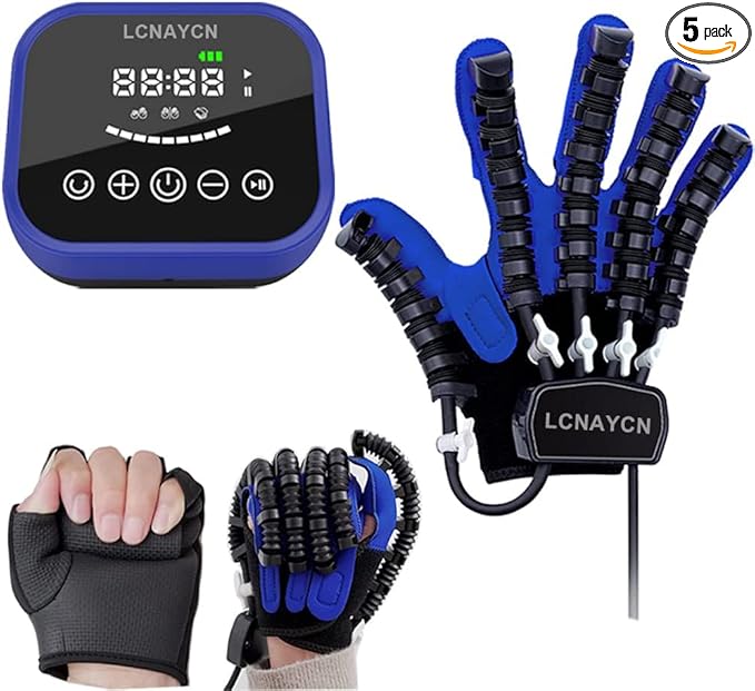 Rehabilitation Robot Gloves for Hemiplegia Stroke Cerebral Palsy,Stroke Gloves,Hand Restorey Equipment(Right Hand-XL)