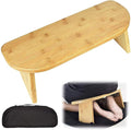 Foldable Meditation Bench Portable Kneeling Chair (18" W x 7.5”L) Yoga Stool from Bamboo with Travel Bag