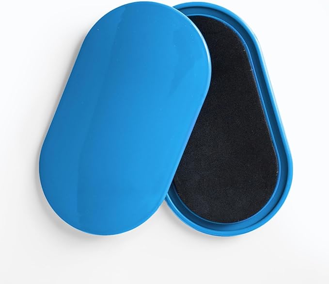 Envirolite Fitness Slider - Conditioning Sliders - Easy to Use on Carpet - Core and Pilates Exercise Equipment - At Home Workout Gear - 9" long x 5" wide x 0.5" thick - Pack of Two